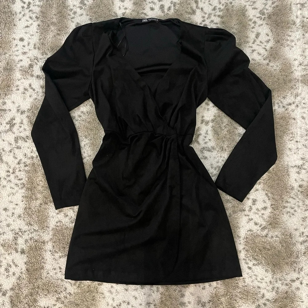 Zara micro suede dress size M